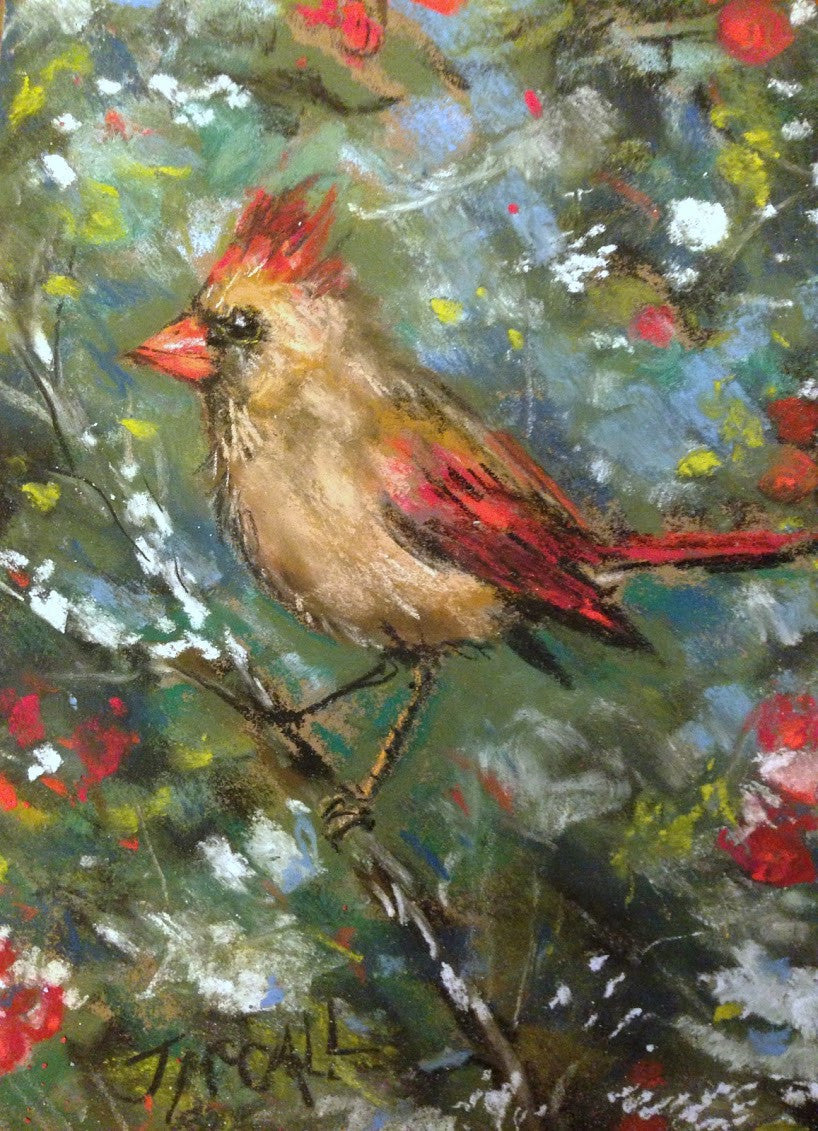 5 x 7 Print of Cardinal's Mate