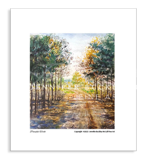 "Peaceful Walk" 5 x 7 inch LIMITED EDITION PRINT