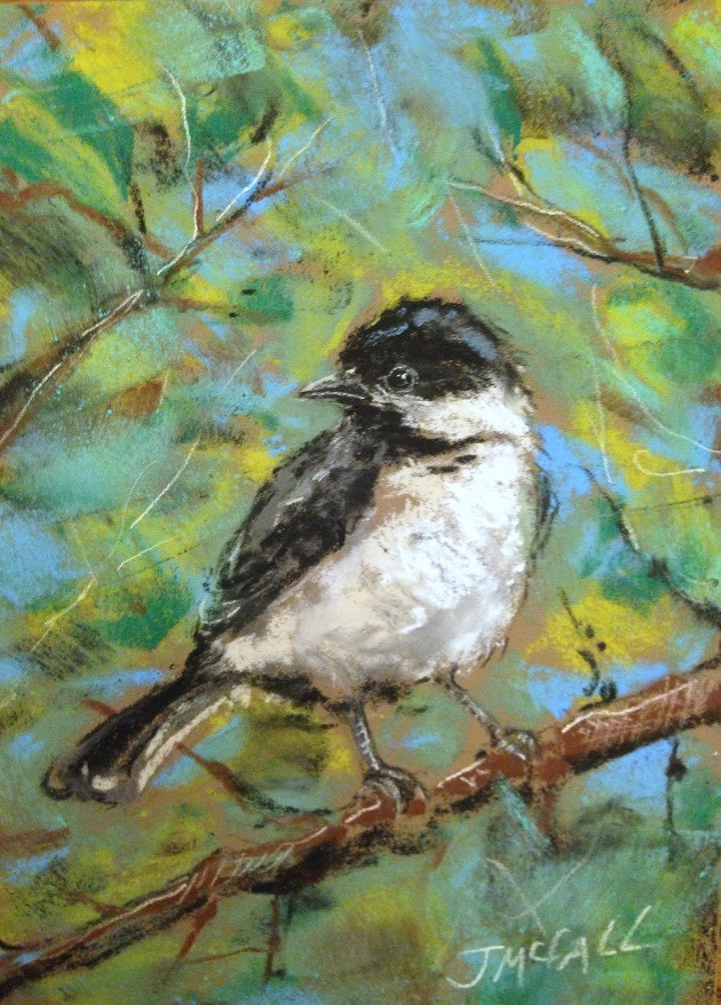 5 x 7 Print of Chickadee
