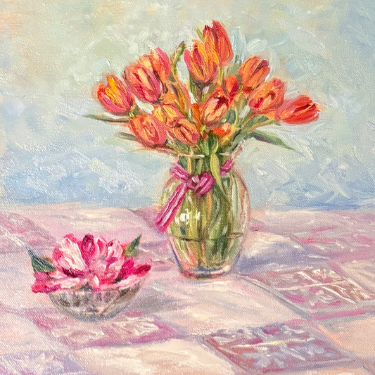 Tulips On The Table