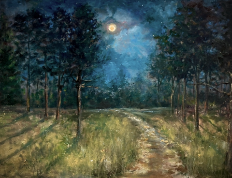 Wiregrass Moon - Limited Edition Signed Print